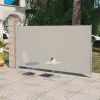 Patio Terrace Side Awning 63"x118" Cream Color