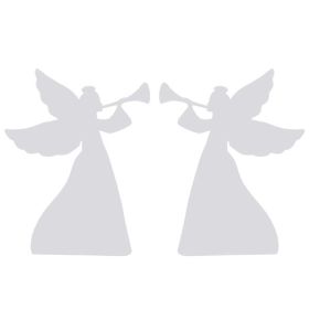 2pcs 36in PVC Angel Garden Angel Decoration White