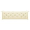 Garden Bench Cushion Cream White 70.9"x19.7"x2.8" Fabric
