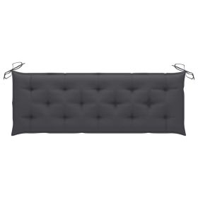 Garden Bench Cushion Anthracite 59.1"x19.7"x2.8" Fabric