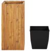 Garden Raised Bed 17.1"x17.1"x35.4" Solid Acacia Wood