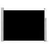 Patio Retractable Side Awning 39.4"x196.9" Black