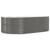 Garden Raised Bed Gray 83.5"x55.1"x26.8" Powder-coated Steel