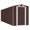 Garden Shed Dark Brown 75.6"x271.3"x87.8" Galvanized Steel