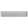 Garden Raised Bed Powder-coated Steel 144.9"x31.5"x26.8" Silver