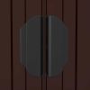 Garden Shed Dark Brown 75.6"x173.2"x87.8" Galvanized Steel
