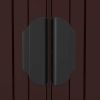 Garden Shed Dark Brown 75.6"x271.3"x87.8" Galvanized Steel