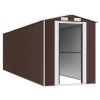 Garden Shed Dark Brown 75.6"x271.3"x87.8" Galvanized Steel