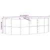 Garden Raised Bed Gray 83.5"x55.1"x26.8" Powder-coated Steel