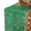 3pcs 60 Lights, Dusting Mesh, Streamer Bow, Battery Type (Not Included) Garden Gift Box Decoration