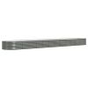 Garden Raised Bed Powder-coated Steel 201.6"x31.5"x14.2" Gray