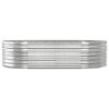 Garden Raised Bed Powder-coated Steel 59.8"x31.5"x14.2" Silver
