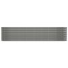 Garden Raised Bed Powder-coated Steel 130.7"x15.7"x26.8" Gray