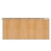 Garden Shed Light Brown 75.6"x173.2"x87.8" Galvanized Steel
