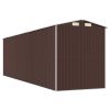 Garden Shed Dark Brown 75.6"x271.3"x87.8" Galvanized Steel