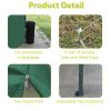 10'x20' Pop Up Canopy Outdoor Portable Party Folding Tent with 6 Removable Sidewalls + Carry Bag + 4pcs Weight Bag Green