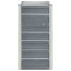 Garden Raised Bed Galvanized Steel 94.5"x15.7"x30.3" Gray