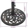 Umbrella Base Bronze 26.5 lbs 18.9" Cast Iron