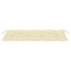 Garden Bench Cushion Cream White 47.2"x19.7"x2.8" Fabric