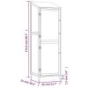 Garden Shed Brown 21.7"x20.5"x68.7" Solid Wood Fir