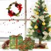 3pcs 60 Lights, Dusting Mesh, Streamer Bow, Battery Type (Not Included) Garden Gift Box Decoration