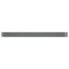 Garden Raised Bed Powder-coated Steel 201.6"x31.5"x14.2" Gray