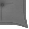 Garden Bench Cushion Gray 59.1"x19.7"x2.8" Fabric