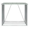 Garden Log Storage Shed Galvanized Steel 64.2"x32.7"x60.6" Green