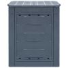 Garden Composters 3 pcs Gray 23.6"x23.6"x28.7" 206.1 gal
