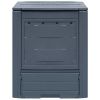 Garden Composters 3 pcs Gray 23.6"x23.6"x28.7" 206.1 gal