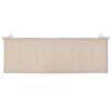 Garden Bench Cushion Cream 59.1"x19.7"x1.2"