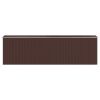 Garden Shed Dark Brown 75.6"x271.3"x87.8" Galvanized Steel