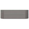Garden Raised Bed Powder-coated Steel 88.2"x31.5"x26.8" Gray