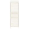 Garden Shed White 21.7"x20.5"x68.7" Solid Wood Fir