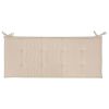 Garden Bench Cushion Cream 47.2"x19.7"x1.2"