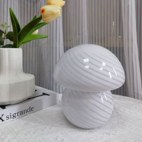 American Dimmable Glass Stripe Lamp (Option: British Standard UK Use-Three Color White Glass)
