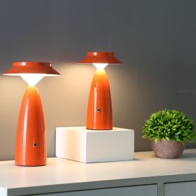 USB Rechargeable Desk Lamp European Modern And Simple (Option: Small-Ruili Orange)