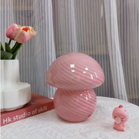 American Dimmable Glass Stripe Lamp (Option: European Use-Three Color Pink Glass)