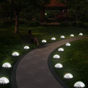 Solar Water-proof Underground Light Outdoor Lawn Light (Option: White Light)