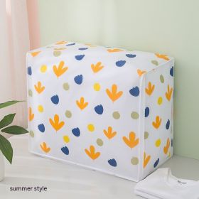Home Clothes Organizer Dust-proof Seasonal Quilt Buggy Bag (Option: Summer Style-Medium)