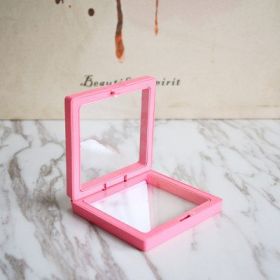 Anti-oxidation PE Film Jewelry Storage Box Color Film Suspension Box (Option: Rose Red-11 √ó 11 √ó 2cm)